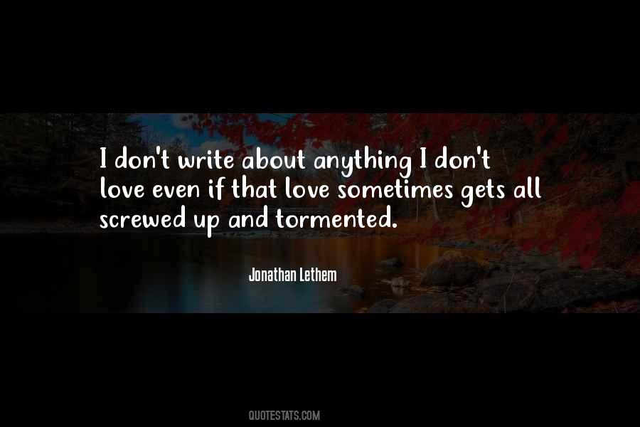 Jonathan Lethem Quotes #467635
