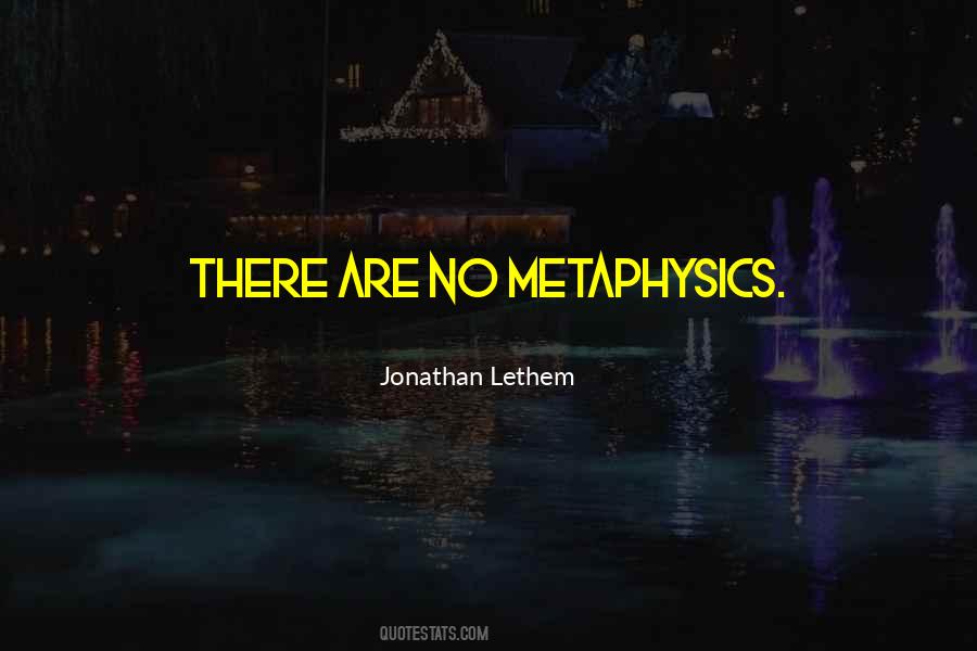 Jonathan Lethem Quotes #727040