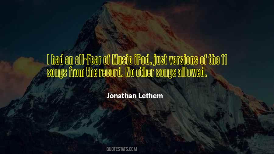 Jonathan Lethem Quotes #829908