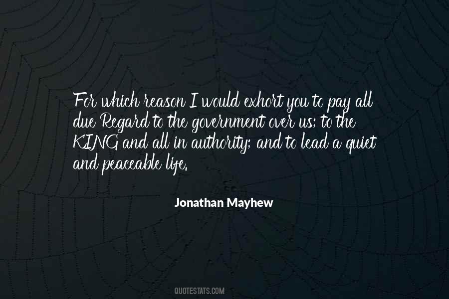 Jonathan Mayhew Quotes #235170