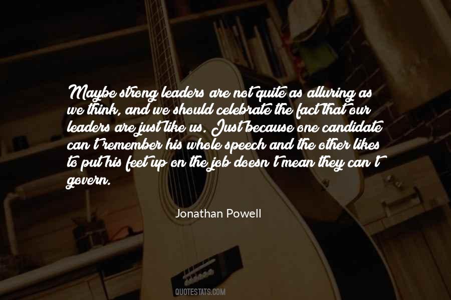 Jonathan Powell Quotes #1607526