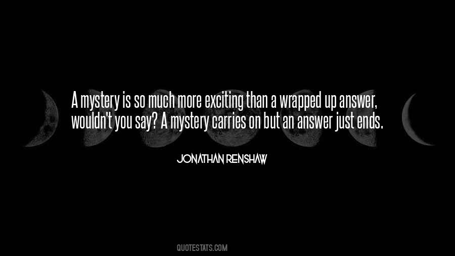 Jonathan Renshaw Quotes #1064778