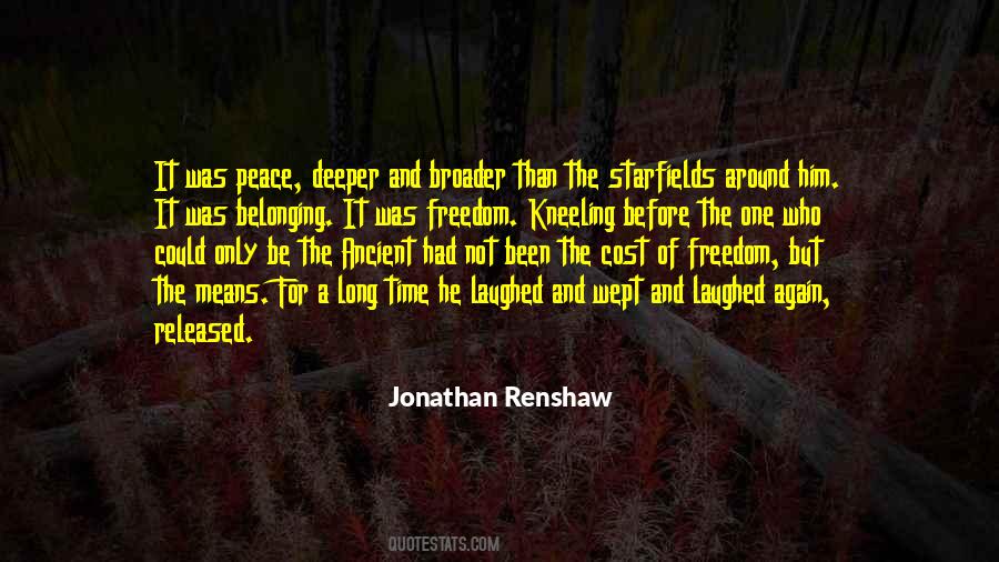 Jonathan Renshaw Quotes #1244761