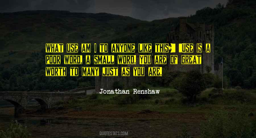 Jonathan Renshaw Quotes #704673