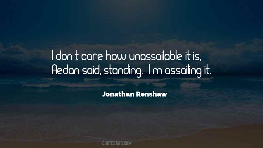 Jonathan Renshaw Quotes #784466