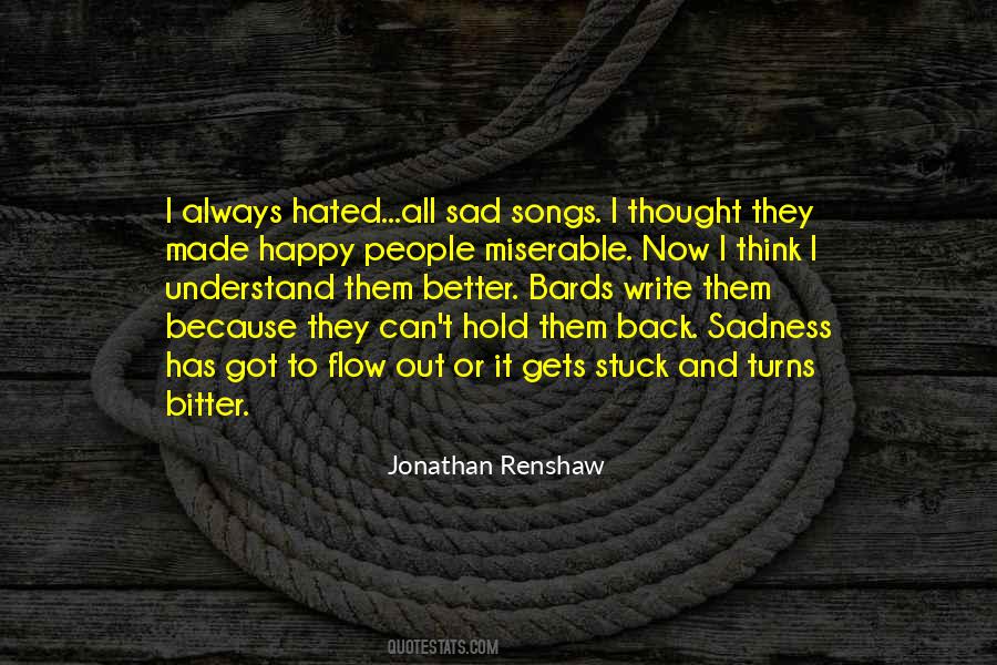 Jonathan Renshaw Quotes #99181