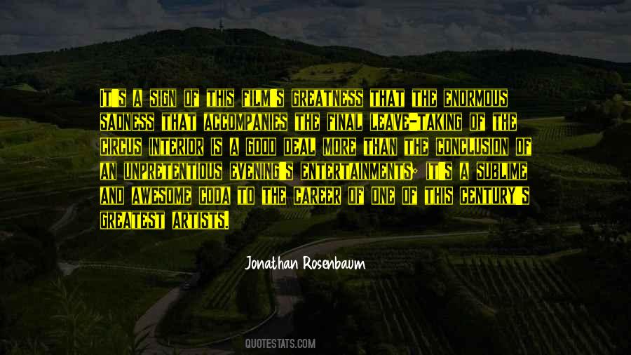 Jonathan Rosenbaum Quotes #165008