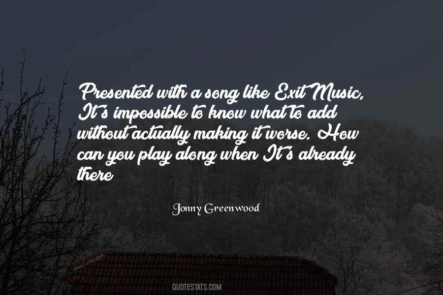 Jonny Greenwood Quotes #1225358