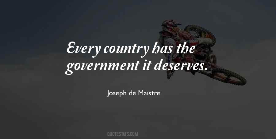 Joseph De Maistre Quotes #1665867