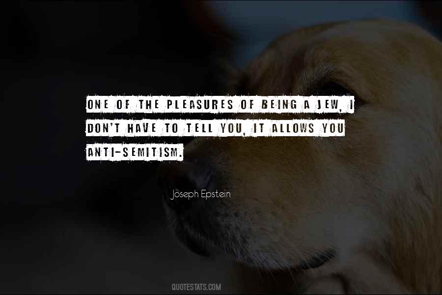 Joseph Epstein Quotes #1793230