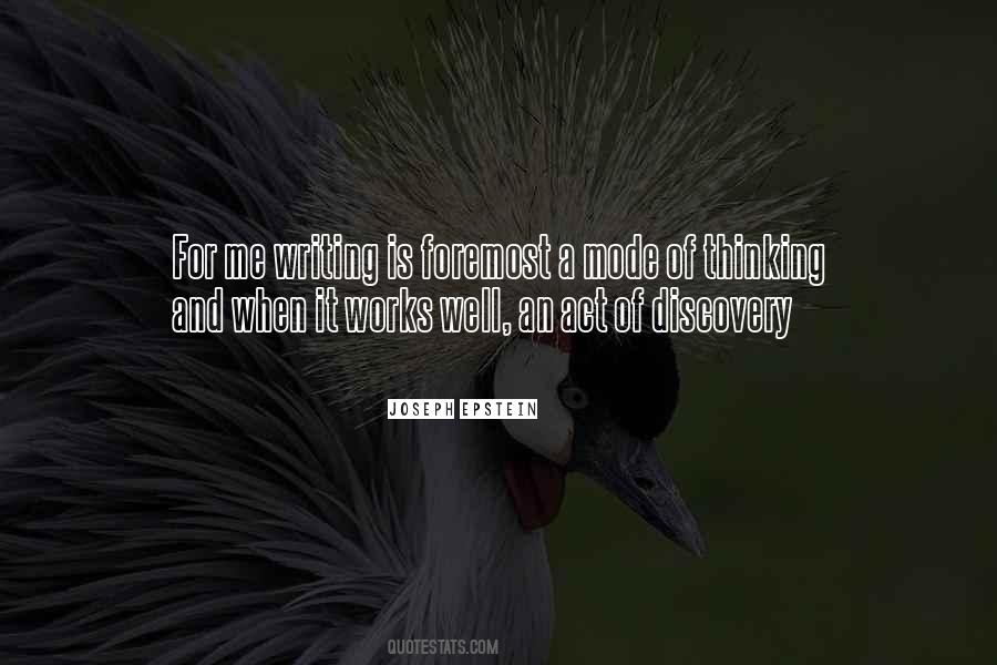 Joseph Epstein Quotes #837116