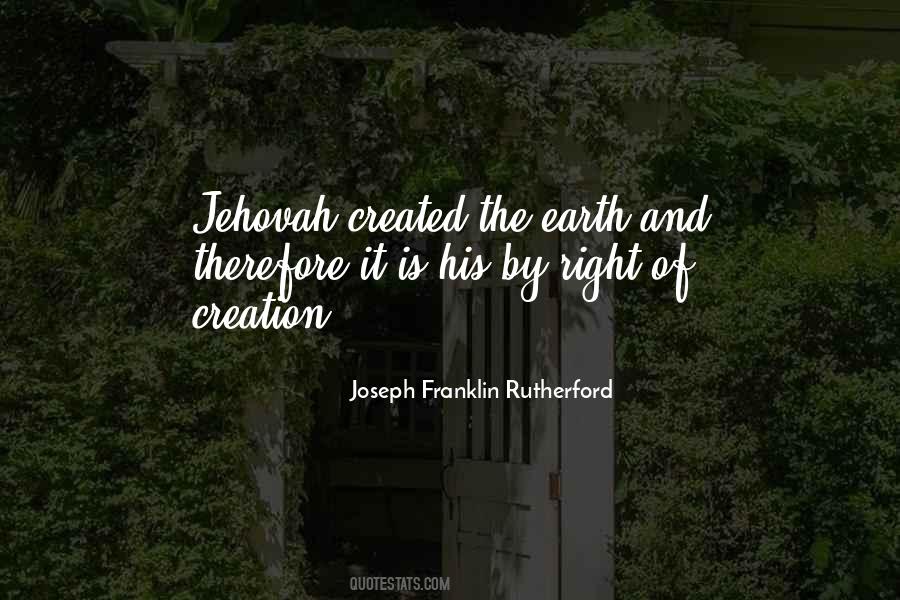 Joseph Franklin Rutherford Quotes #1464746