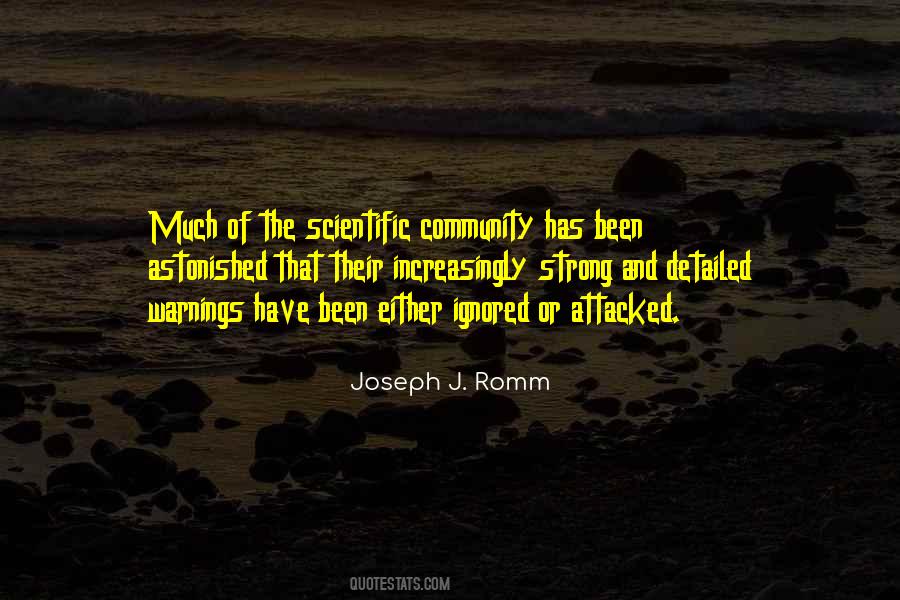 Joseph J. Romm Quotes #211307