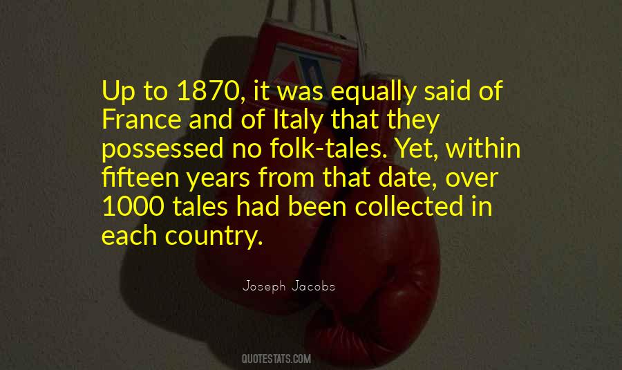 Joseph Jacobs Quotes #1526412
