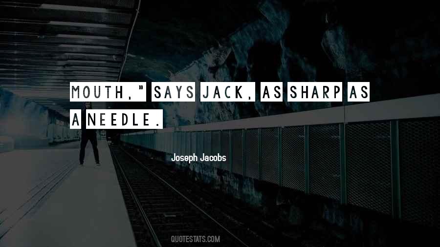 Joseph Jacobs Quotes #544483