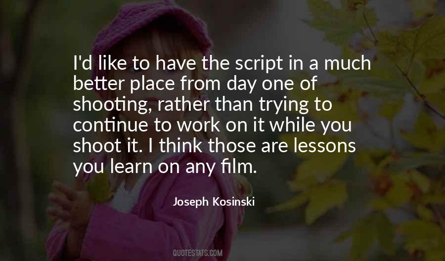 Joseph Kosinski Quotes #822701
