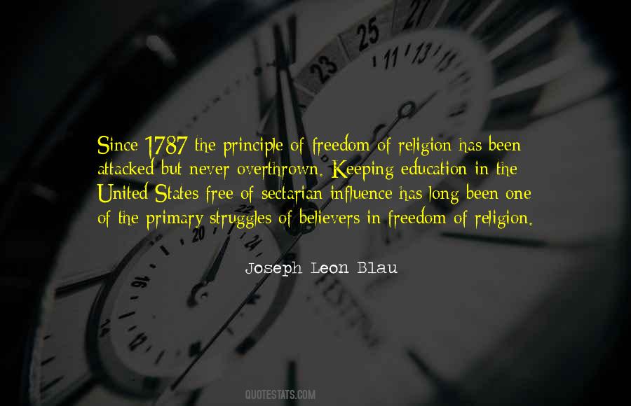 Joseph Leon Blau Quotes #1031934