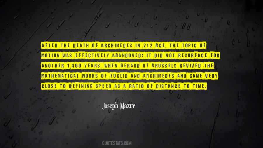 Joseph Mazur Quotes #1375330
