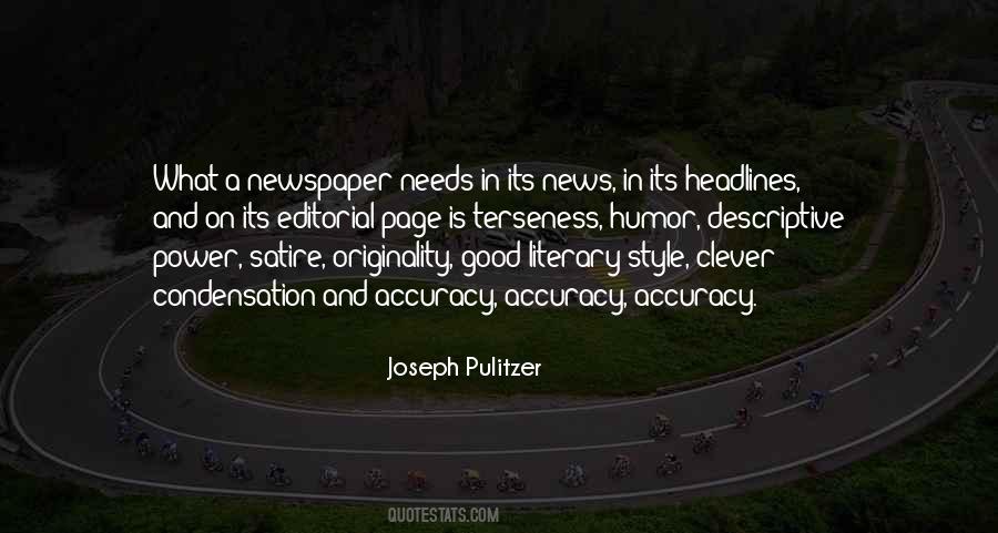 Joseph Pulitzer Quotes #506650