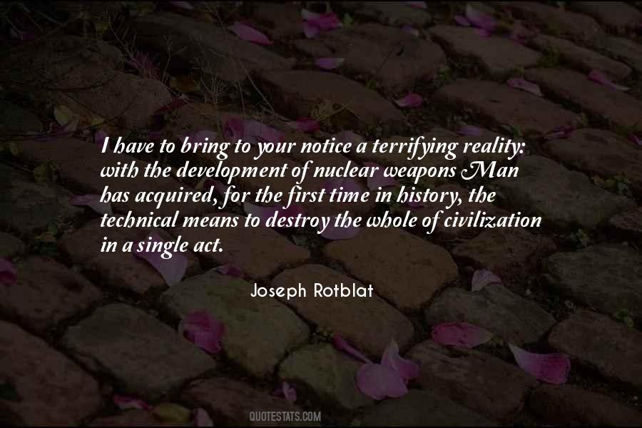 Joseph Rotblat Quotes #229921