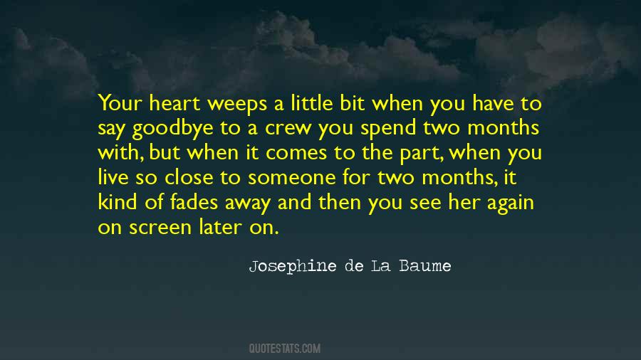 Josephine De La Baume Quotes #291777