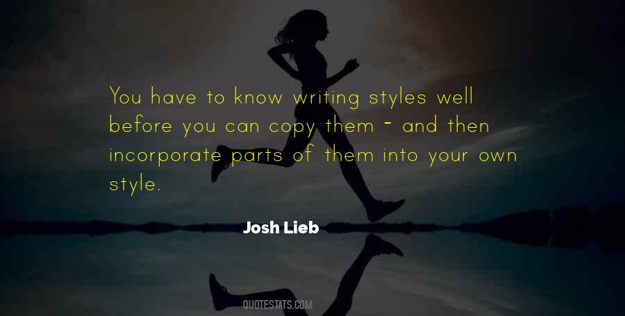 Josh Lieb Quotes #1476016