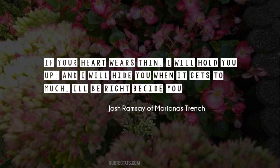 Josh Ramsay Of Marianas Trench Quotes #1710114