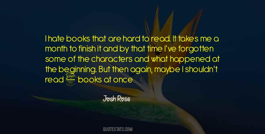 Josh Rose Quotes #1477550