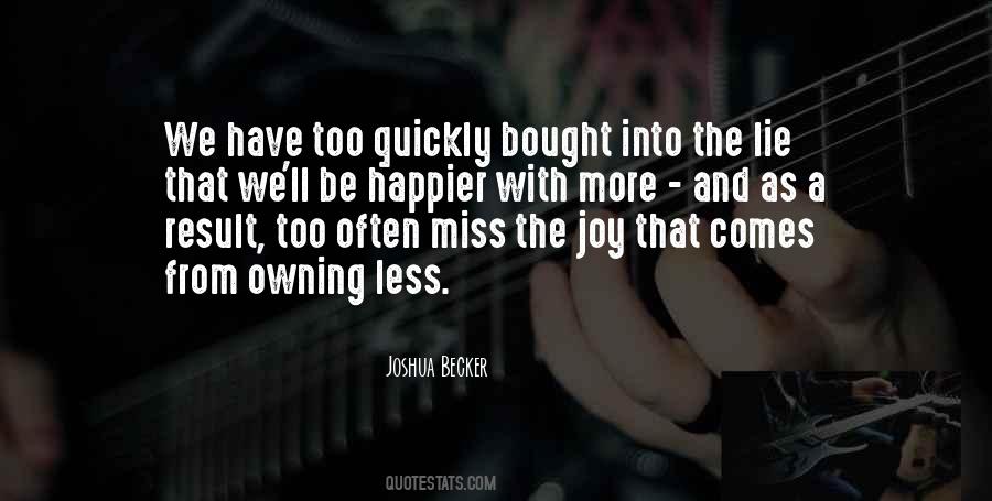 Joshua Becker Quotes #1484142