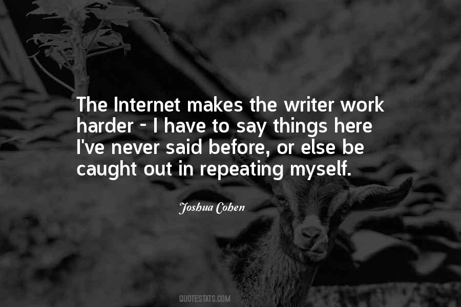 Joshua Cohen Quotes #1456169