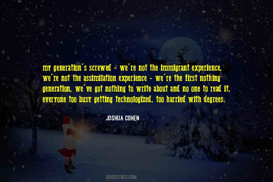 Joshua Cohen Quotes #173750