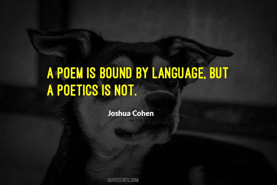 Joshua Cohen Quotes #182188