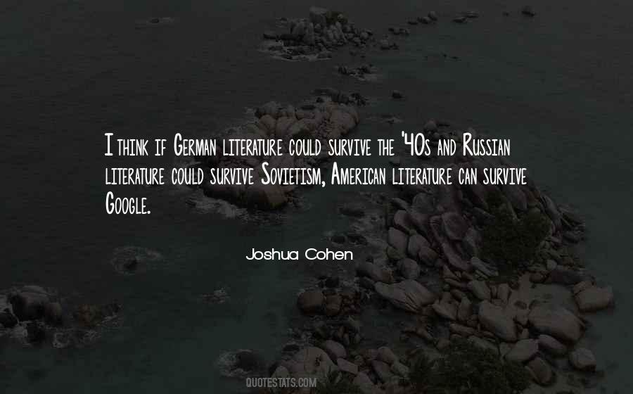 Joshua Cohen Quotes #203211