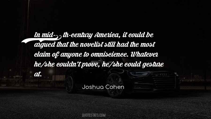 Joshua Cohen Quotes #327131