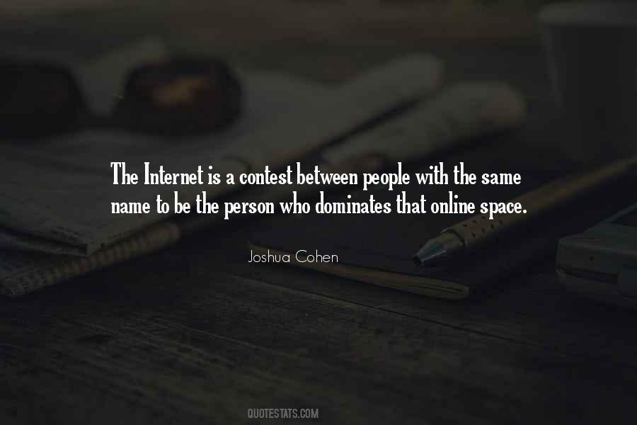 Joshua Cohen Quotes #416643