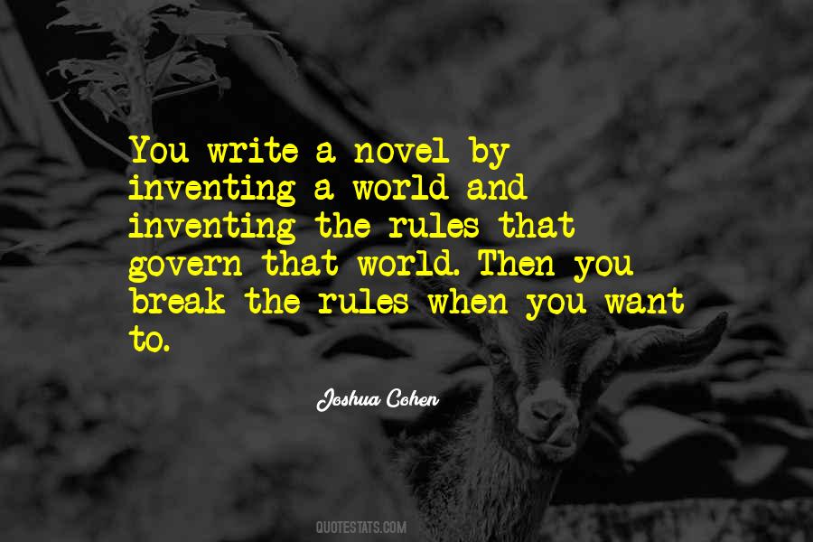 Joshua Cohen Quotes #864268