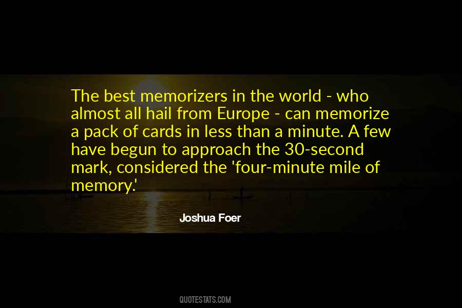 Joshua Foer Quotes #1030217