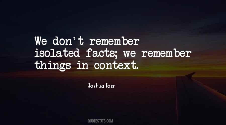 Joshua Foer Quotes #1057532