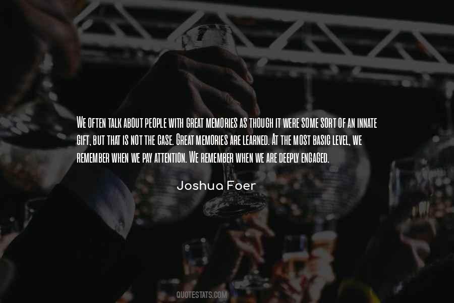 Joshua Foer Quotes #1623720