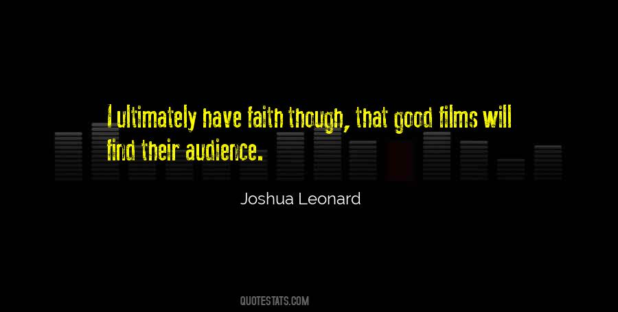 Joshua Leonard Quotes #283772