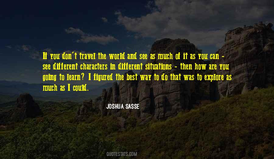 Joshua Sasse Quotes #1537749