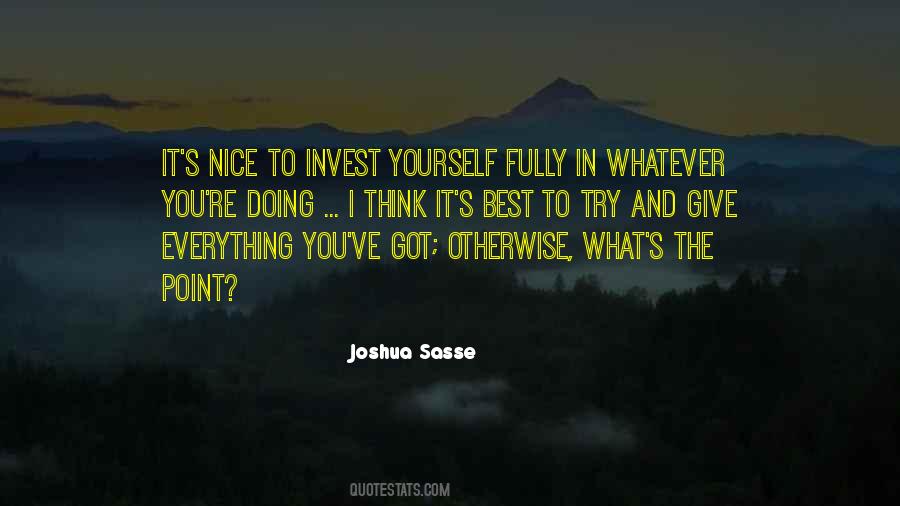 Joshua Sasse Quotes #934181