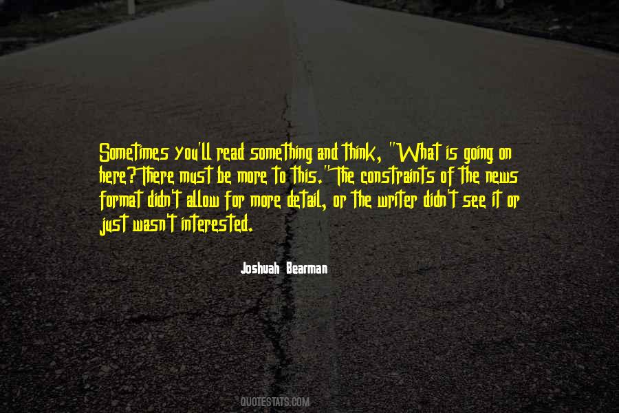 Joshuah Bearman Quotes #1210630