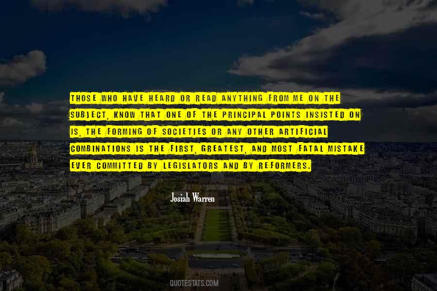 Josiah Warren Quotes #830376