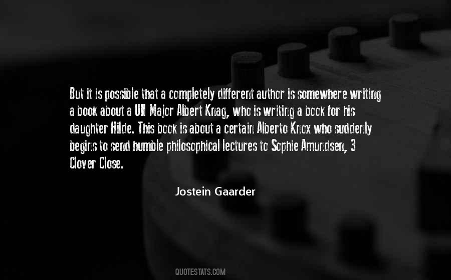 Jostein Gaarder Quotes #303088