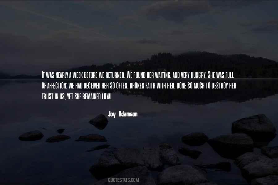 Joy Adamson Quotes #1055938