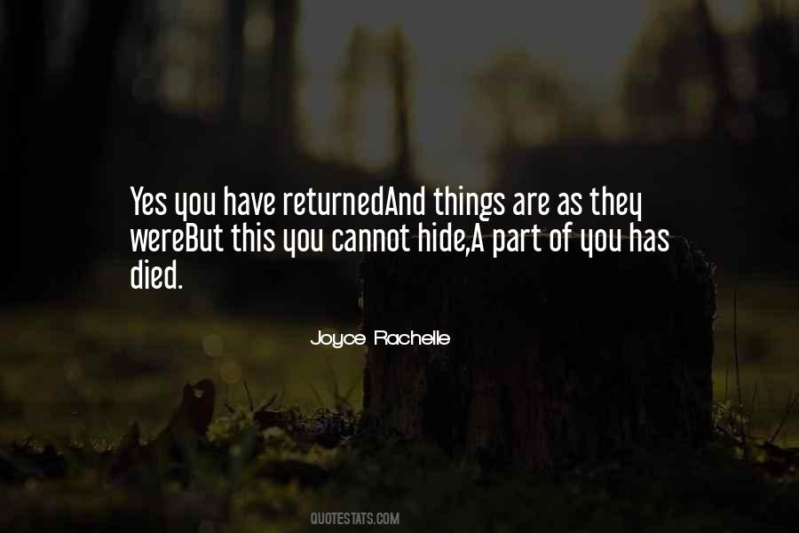 Joyce Rachelle Quotes #527785