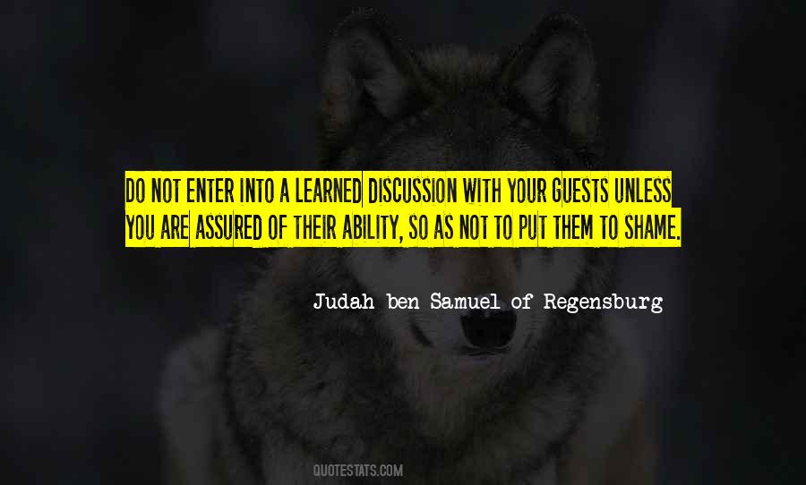 Judah Ben Samuel Of Regensburg Quotes #984151