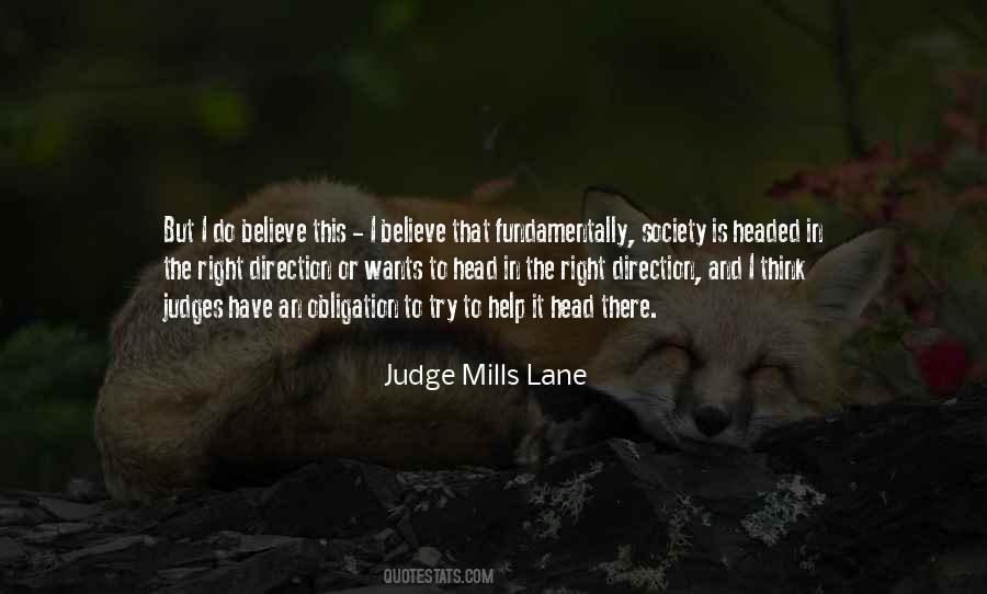 Judge Mills Lane Quotes #453113