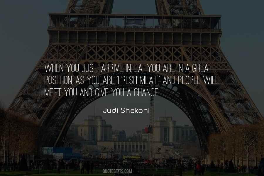 Judi Shekoni Quotes #731107